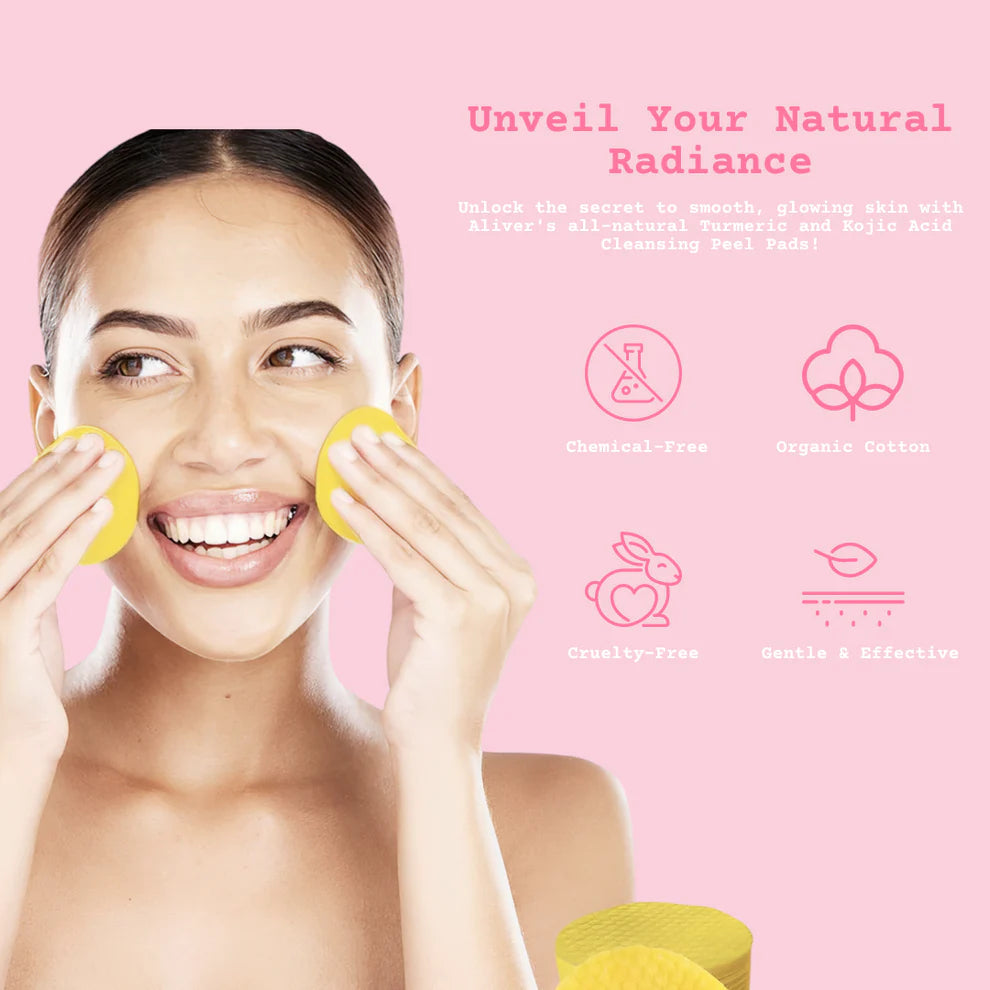 Turmeric Kojic Acid Pads - Glowy Skin™