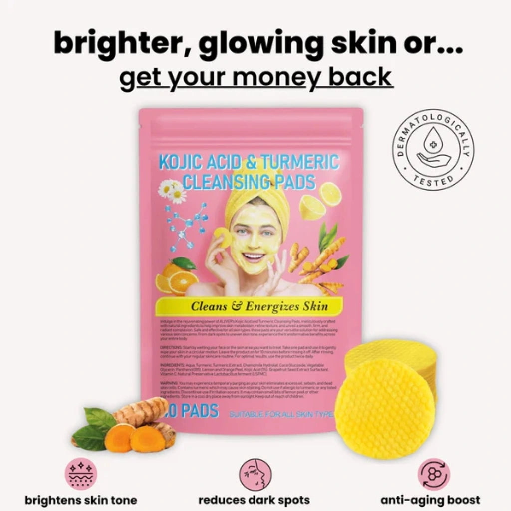 Turmeric Kojic Acid Pads - Glowy Skin™
